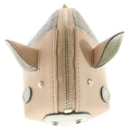 Gucci GG Plus Pig Coin Case Pouch Beige Leather Gold — view 3