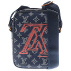 Louis Vuitton Monogram Ink Danube Mini Shoulder Bag Navy Orange