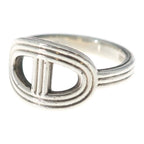 Hermes Chaine D'ancre Ring 49 Silver