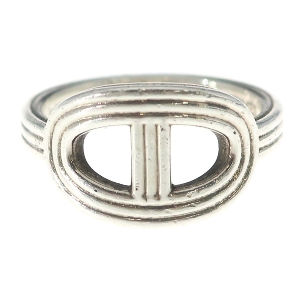 Hermes Chaine D'ancre Ring 49 Silver