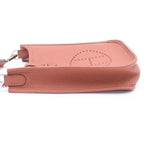 Hermes Evelyne TPM Cui Vre Taurillon Clemence Silver Shoulder Bag — view 3