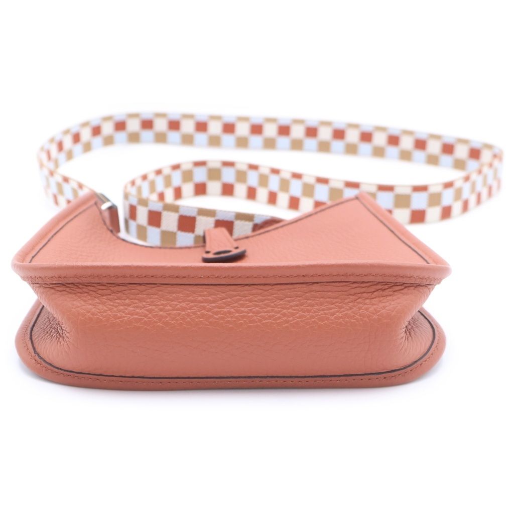 Hermes Evelyne TPM Cui Vre Taurillon Clemence Silver Shoulder Bag — view 5