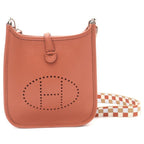 Hermes Evelyne TPM Cui Vre Taurillon Clemence Silver Shoulder Bag