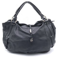 Celine Bittersweet Boston Bag Black Leather Silver
