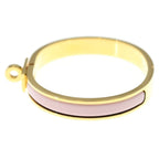 Hermes Mini Click Kelly Enamel Bracelet Gold Pink — view 4