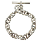 Hermes Chaine D'ancre TGM Chain Bracelet Silver — view 2