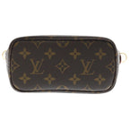 Louis Vuitton Monogram Neverfull BB 2-Way Shoulder Bag Brown Leather Gold — view 4