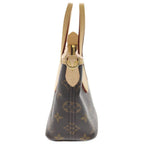 Louis Vuitton Monogram Neverfull BB 2-Way Shoulder Bag Brown Leather Gold — view 3