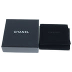 Chanel CC Logo Rhinestone Brooch Pin Badge Navy Blue — view 6