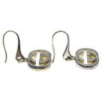 Gucci Interlocking Hook Earrings Silver — view 4
