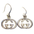 Gucci Interlocking Hook Earrings Silver