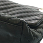 Chanel Che Blanc Chain Shoulder Bag Black Gold — view 7