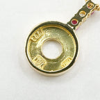 Celine Ruby Diamond Yellow Gold Necklace 42 cm — view 3