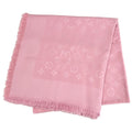 Louis Vuitton Scarf Shawl Monogram Silk Wool Rose Poudre