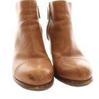 Prada Short Boots Ankle Leather 35.5 Brown YM — view 3