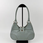 Prada Shoulder Bag Ho Bo Blue Leather Vintage Zi — view 3