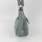 Prada Shoulder Bag Ho Bo Blue Leather Vintage Zi — view 4