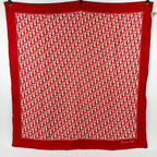 Dior Scarf Red Silk Vintage
