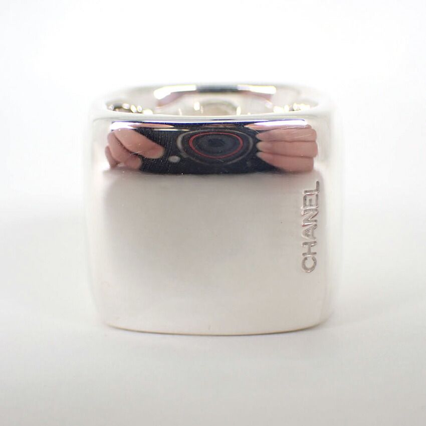Chanel 925 Logo Square Wide Ring