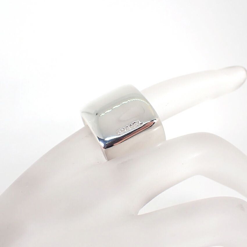 Chanel 925 Logo Square Wide Ring