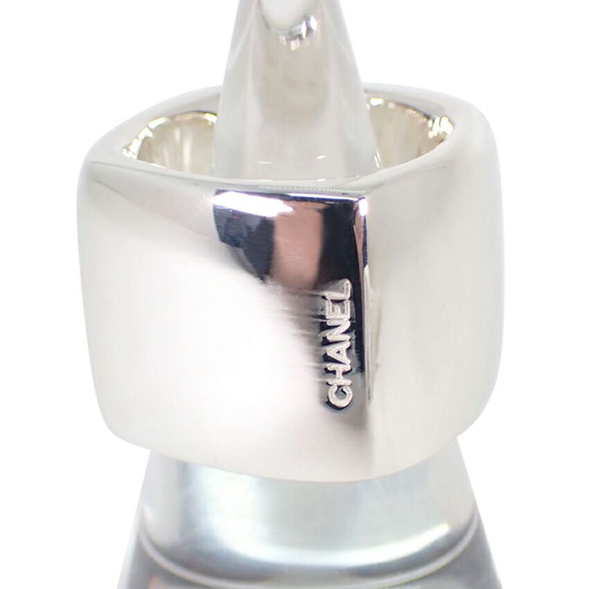 Chanel 925 Logo Square Wide Ring