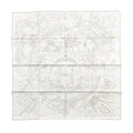 Hermes Silk Scarf Carre 90 Please Hold the Line 11 White Rose Nacre Vert Gray