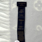 Louis Vuitton Scarf Shawl Cashmere Reykjavik Cloud Cles White Light Blue Winter — view 3