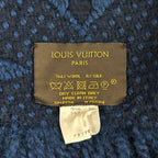 Louis Vuitton Scarf Shawl Monogram Wool Echarpe Logo Mania Anthracite Navy Warm — view 3
