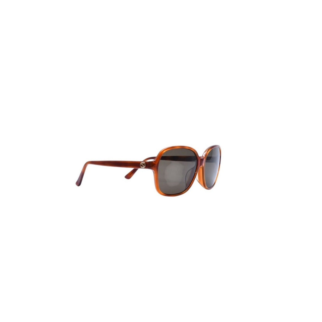 Gucci Sunglasses Brown Black Lens S 58 16 Gold Eyewear — view 4