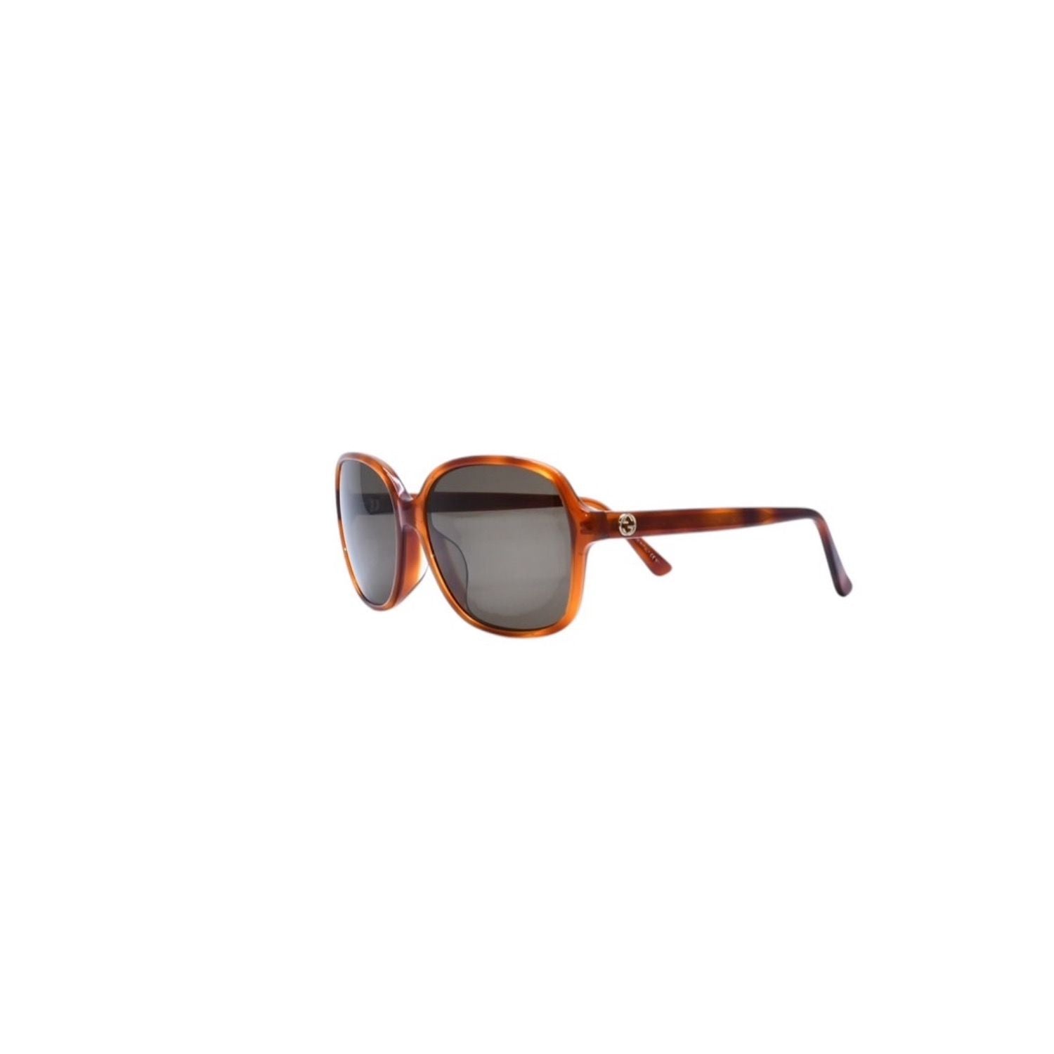Gucci Sunglasses Brown Black Lens S 58 16 Gold Eyewear — view 3