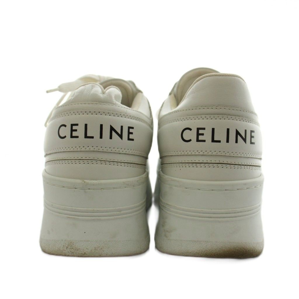 Celine Sneakers Shoes Thick Sole Logo 36 White — view 3