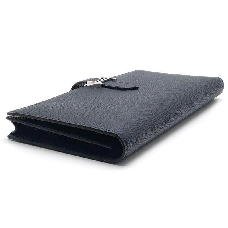 Hermes Bearn Souffle Wallet Dark Navy — view 4