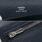 Hermes Bearn Souffle Wallet Dark Navy — view 8