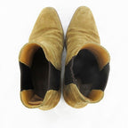 Saint Laurent Paris 41 Wyatt Suede Chelsea Boots Side Gore Leather Camel — view 3
