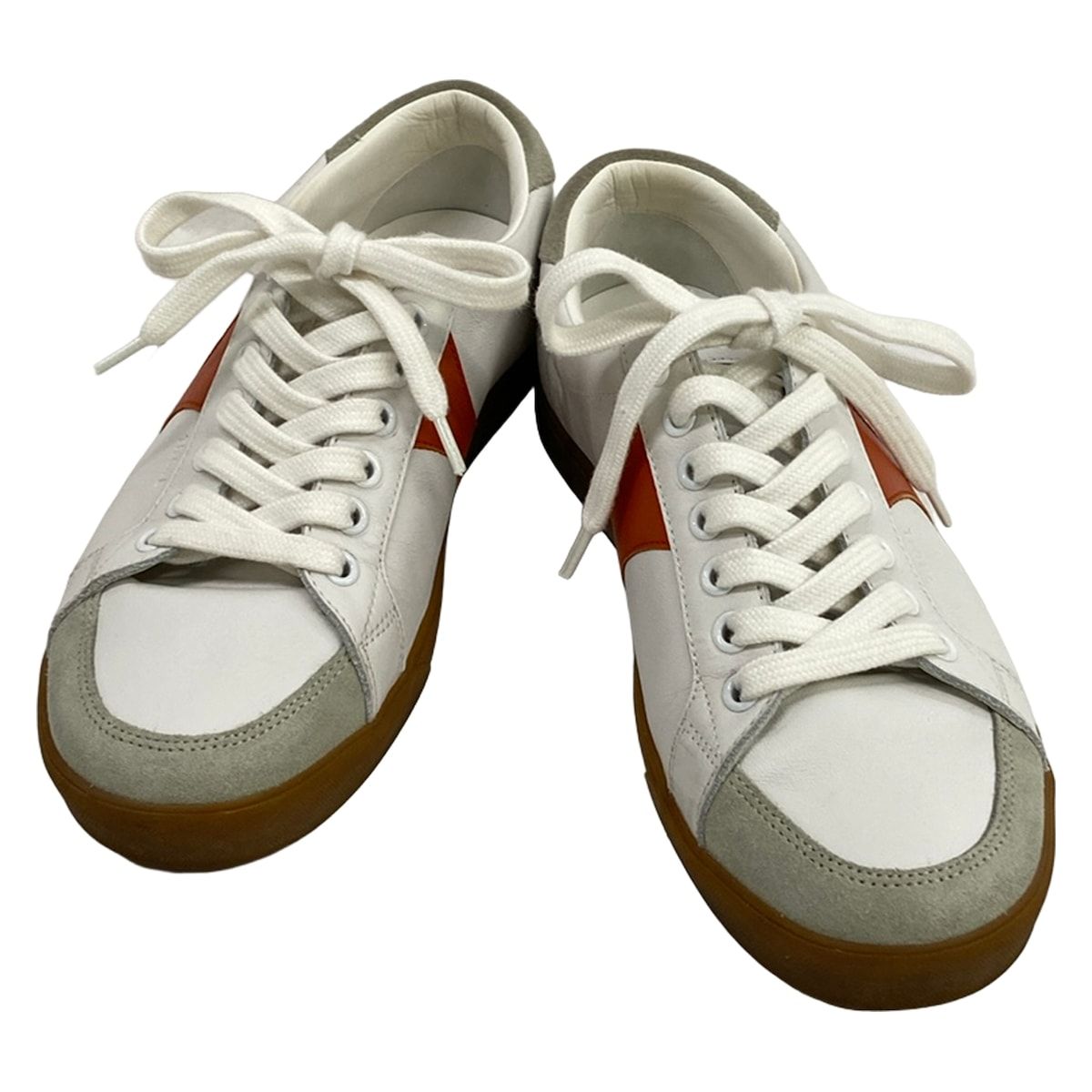 Celine Sneakers 37 White Orange Gray Leather — view 2