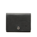 Louis Vuitton Epi Envelope Carte de Visite Card Case Noir Black Leather