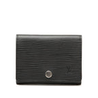 Louis Vuitton Epi Envelope Carte de Visite Card Case Noir Black Leather