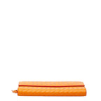 Bottega Veneta Intrecciato Wallet Orange Leather — view 3