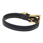Prada Bracelet S Black Plated Saffiano Leather — view 2