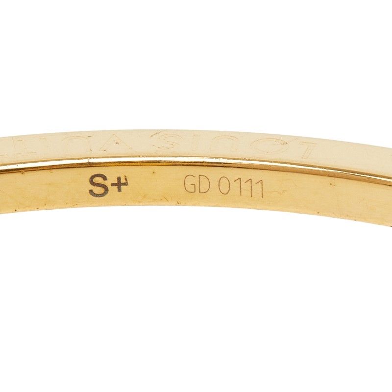 Louis Vuitton Bag Eye Candy Bangle Bracelet S Gold Multicolor Plated Rhinestone — view 5