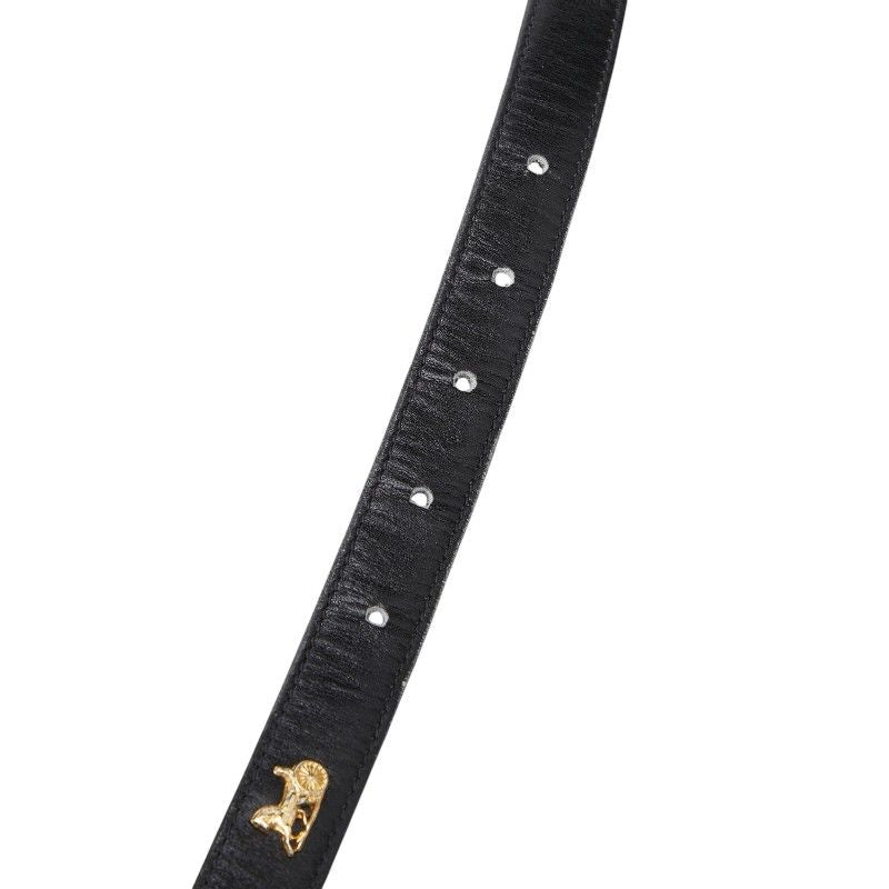 Celine Carriage Belt 80 Black Gold Leather s — view 6