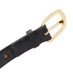 Celine Carriage Belt 80 Black Gold Leather s — view 8