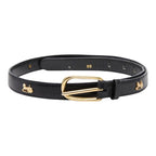 Celine Carriage Belt 80 Black Gold Leather s — view 2