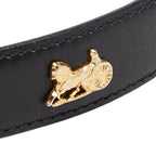 Celine Carriage Belt 80 Black Gold Leather s — view 9