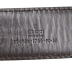 Gucci GG Pattern Interlocking Belt 90 36 Brown Leather — view 9