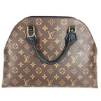 Louis Vuitton Handbag Alma Into Bag Monogram Canvas Noir Brown — view 3