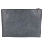 Saint Laurent Clutch Logo Leather Black — view 2