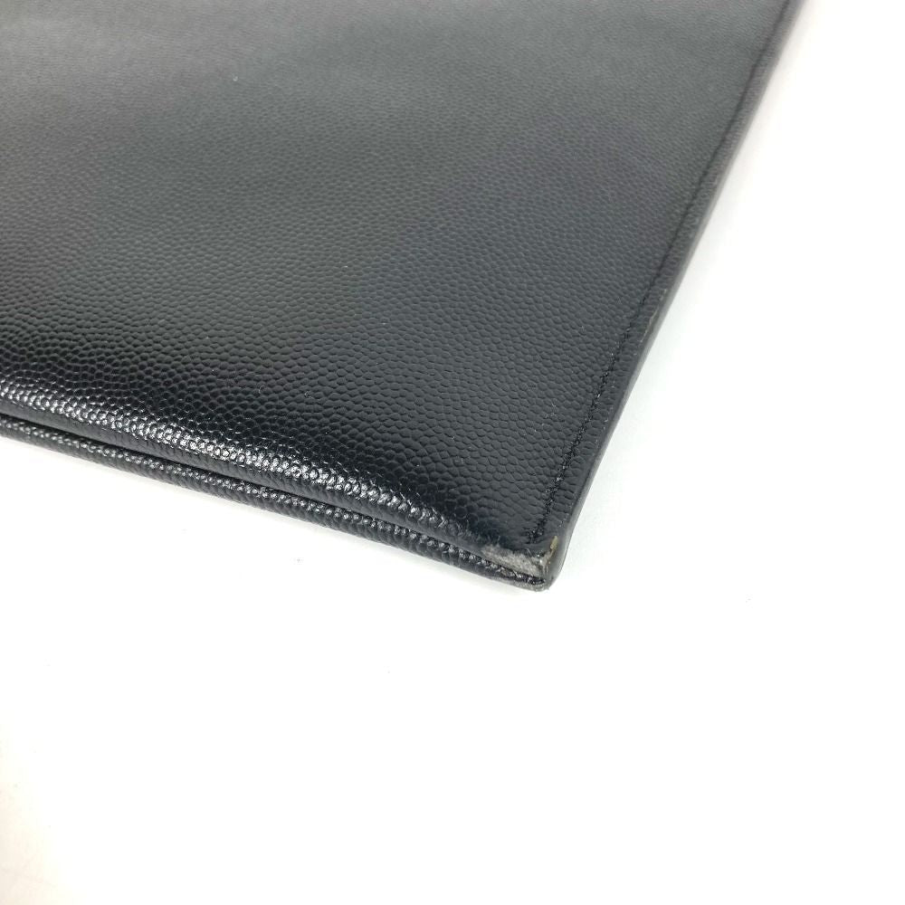 Saint Laurent Clutch Logo Leather Black — view 6