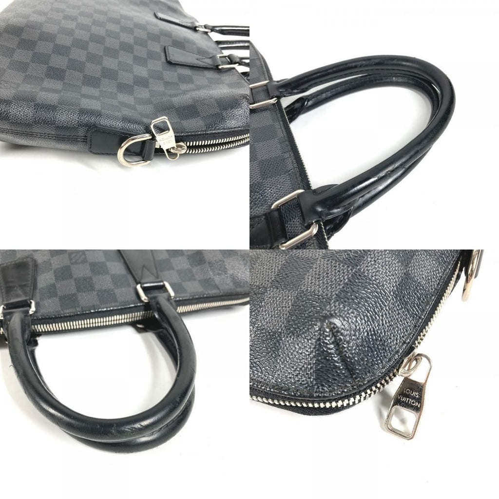 Louis Vuitton Business Bag Porte Documents Jour Pdj Damier Graphite Canvas Black — view 7