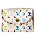 Louis Vuitton Card Case Business Holder Monogram Multicolor Canvas Blanc White